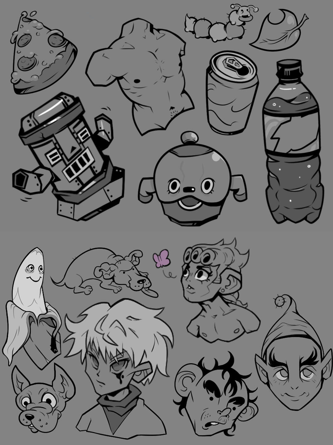 Random digital doodles