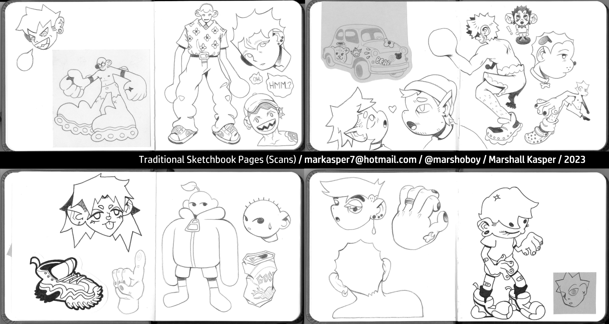 Traditional Sketchbook pages