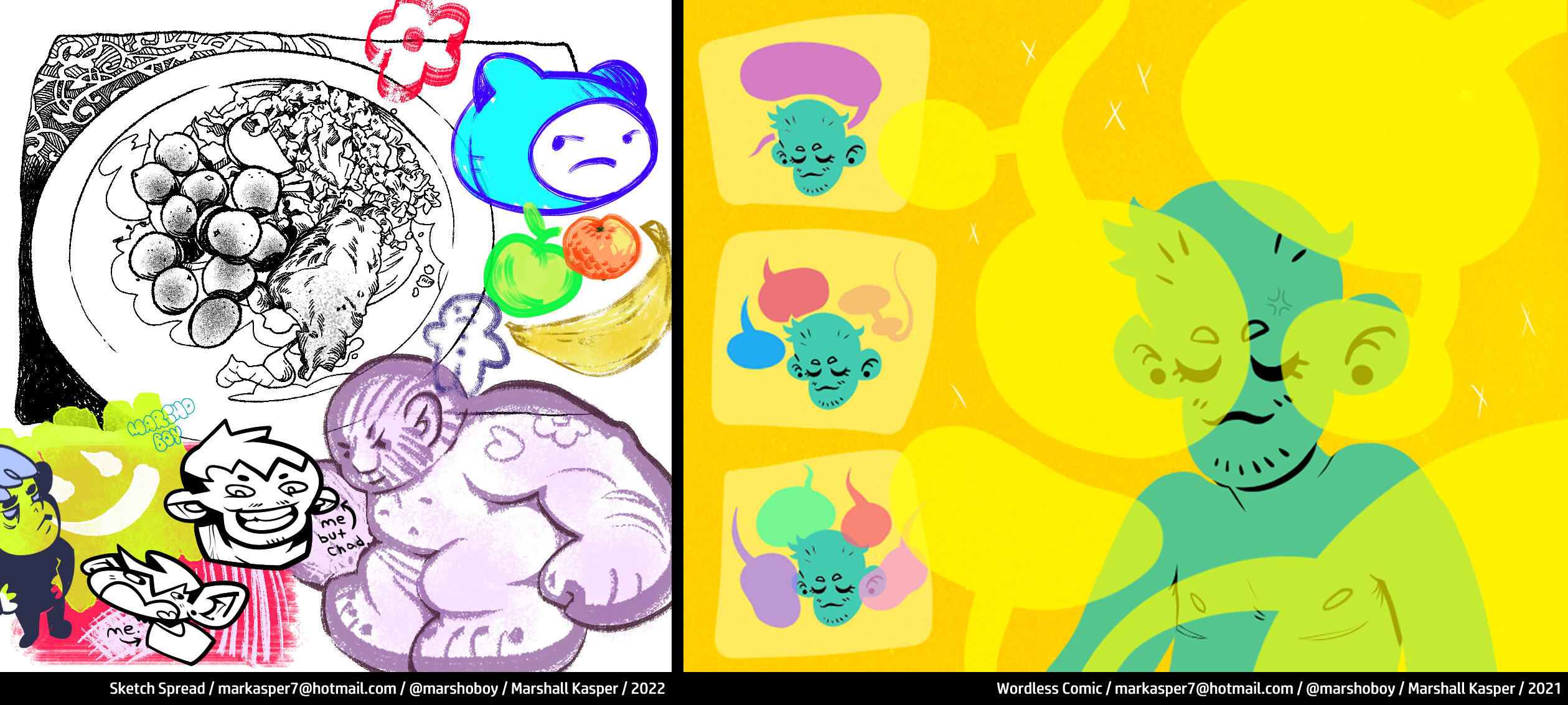 Sketch Page &amp; Wordless Comic